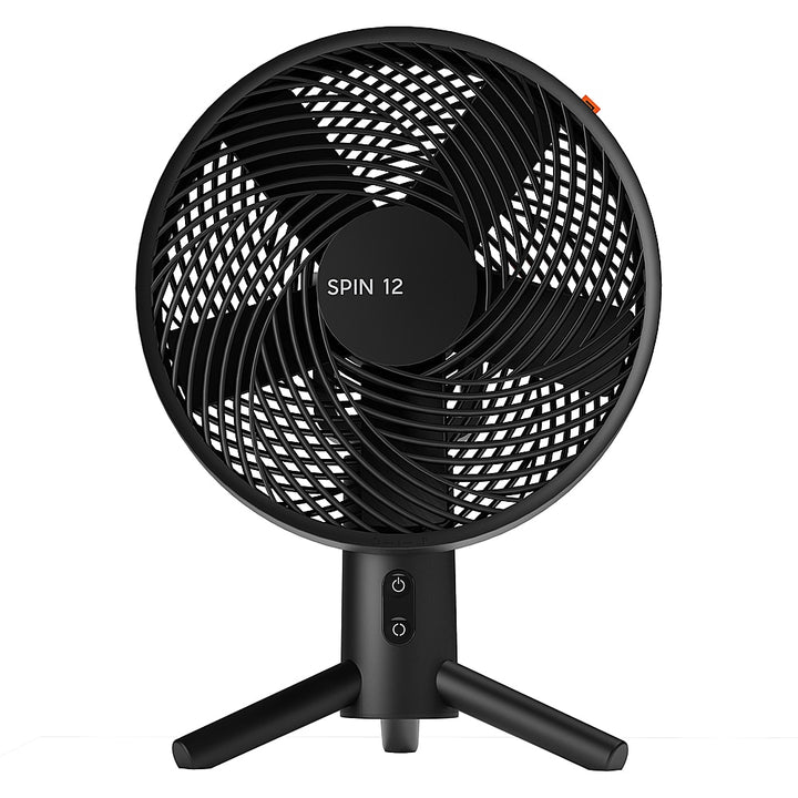 Sharper Image - SPIN 12 Oscillating Table Fan with Remote - Black_2
