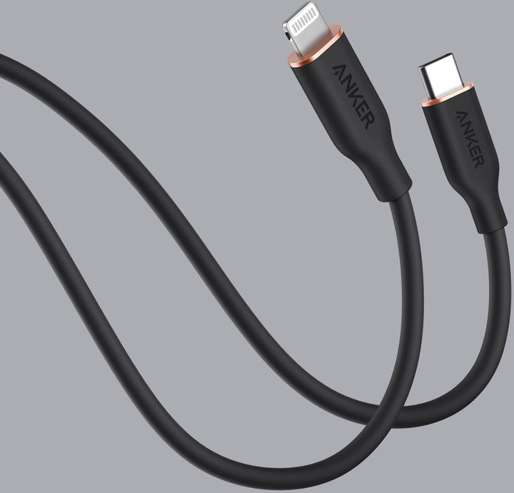 Anker - PowerLine III Flow USB-C to Lightning Cable 6-ft - Black_3