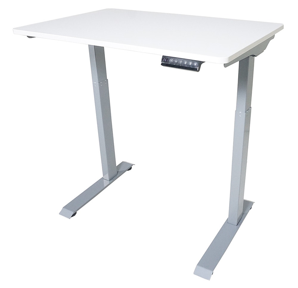 Victor - Compact Electric Full Standing Desk - White_1
