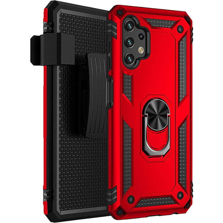 SaharaCase - Military Kickstand Series Case for Samsung Galaxy A13 4G and A13 LTE - Red_5