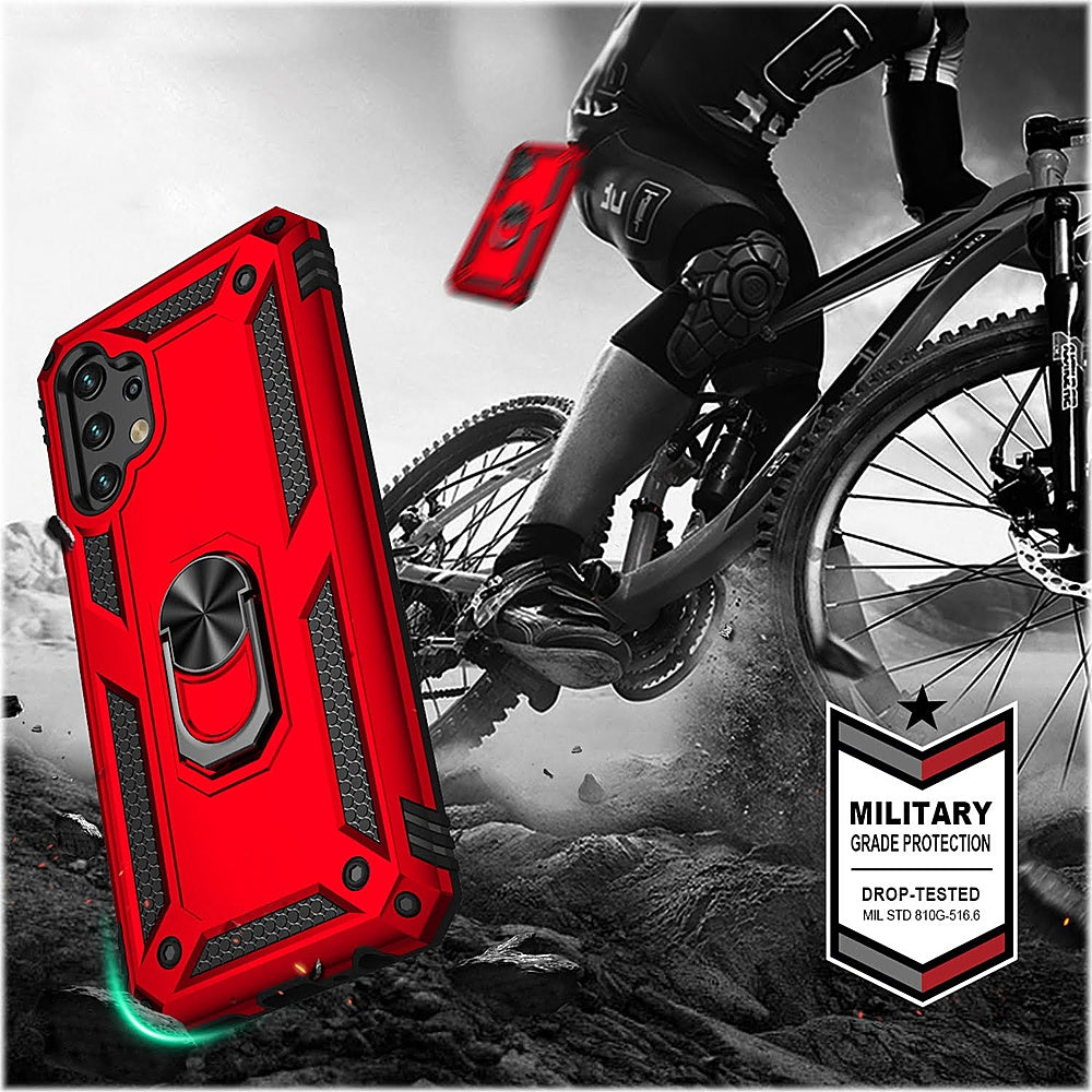 SaharaCase - Military Kickstand Series Case for Samsung Galaxy A13 4G and A13 LTE - Red_2