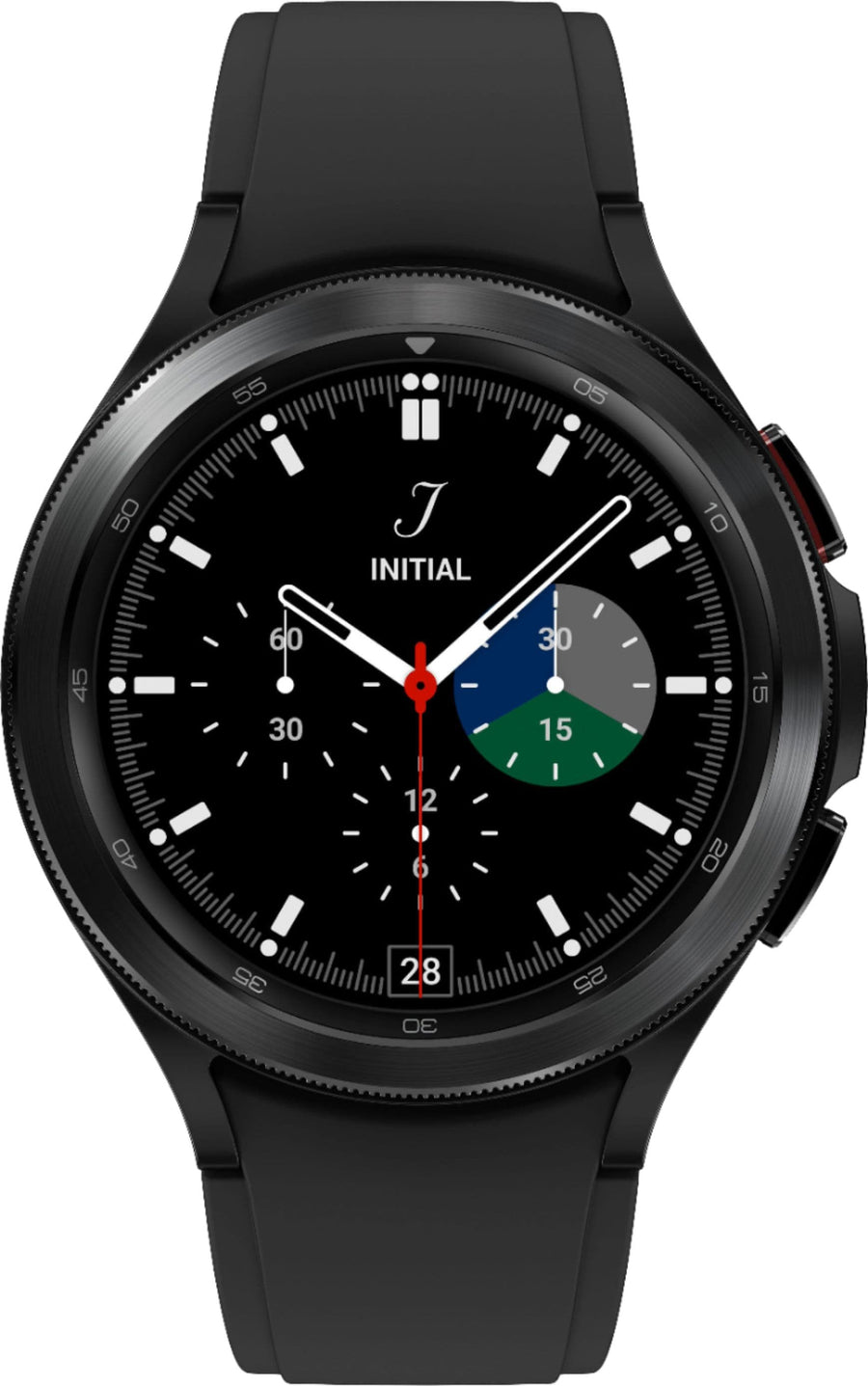 Samsung - Galaxy Watch4 Classic Stainless Steel Smartwatch 46mm BT - Black_0