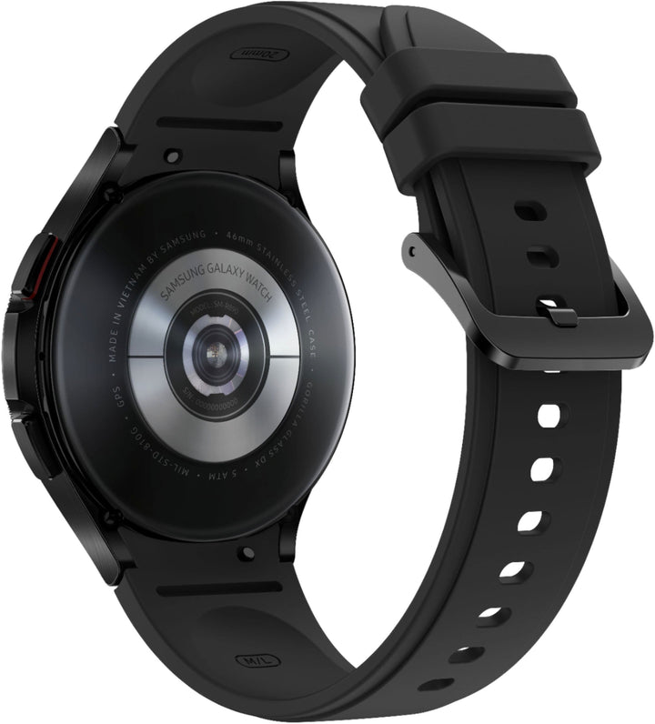 Samsung - Galaxy Watch4 Classic Stainless Steel Smartwatch 46mm BT - Black_2