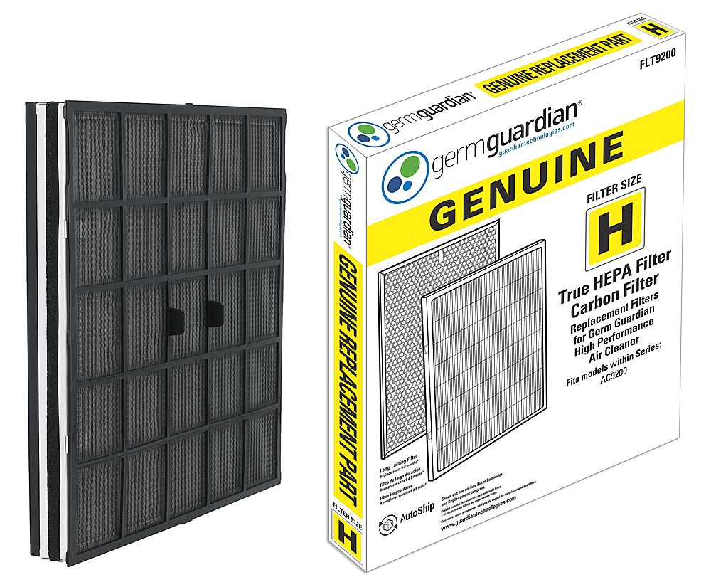 GermGuardian - FLT9200 True HEPA Genuine Replacement Filter H for AC9200 Air Purifiers - White_1