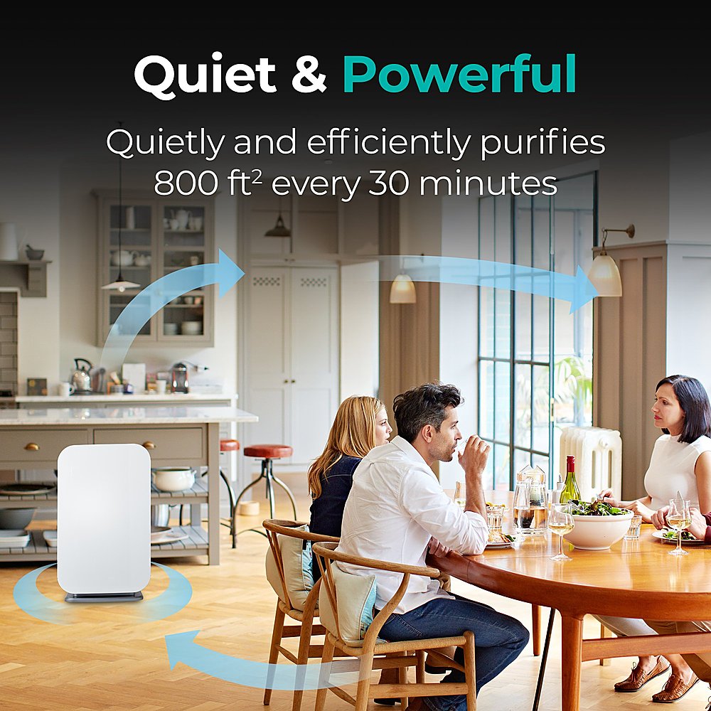 Alen BreatheSmart 45i True HEPA Air Purifier for Large/Medium Rooms, Covers 800 SqFt. - Enhanced App Connectivity - White_5