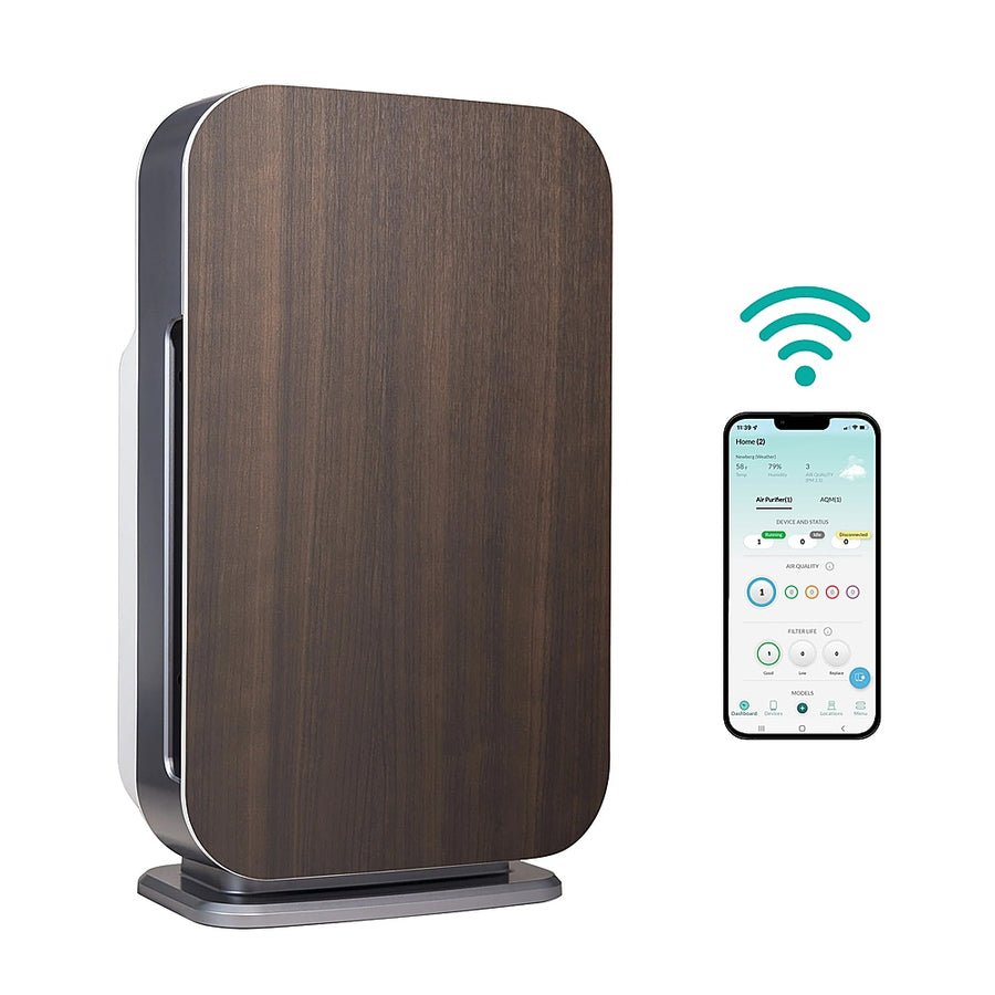 Alen BreatheSmart 45i True HEPA Air Purifier for Large/Medium Rooms, Covers 800 SqFt. - Enhanced App Connectivity - Espresso_0