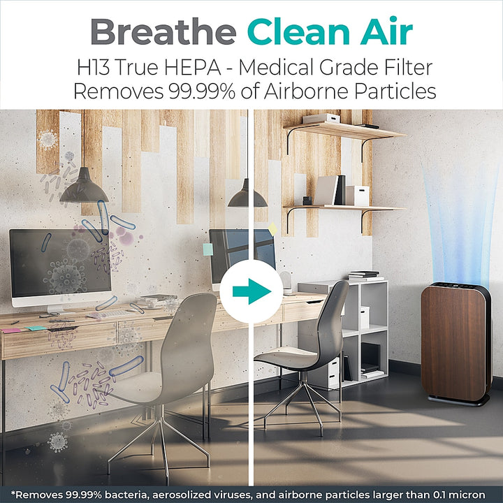 Alen BreatheSmart 45i True HEPA Air Purifier for Large/Medium Rooms, Covers 800 SqFt. - Enhanced App Connectivity - Espresso_5