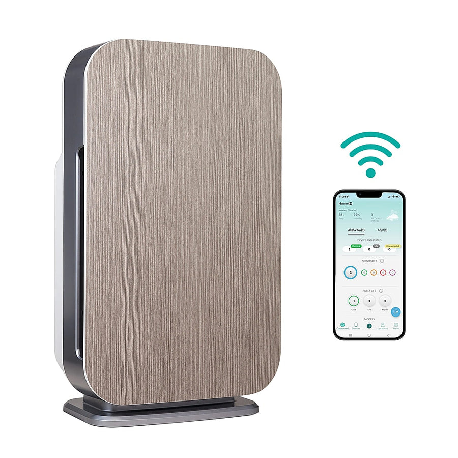 Alen BreatheSmart 45i True HEPA Air Purifier for Large/Medium Rooms, Covers 800 SqFt. - Enhanced App Connectivity - Weathered Gray_0