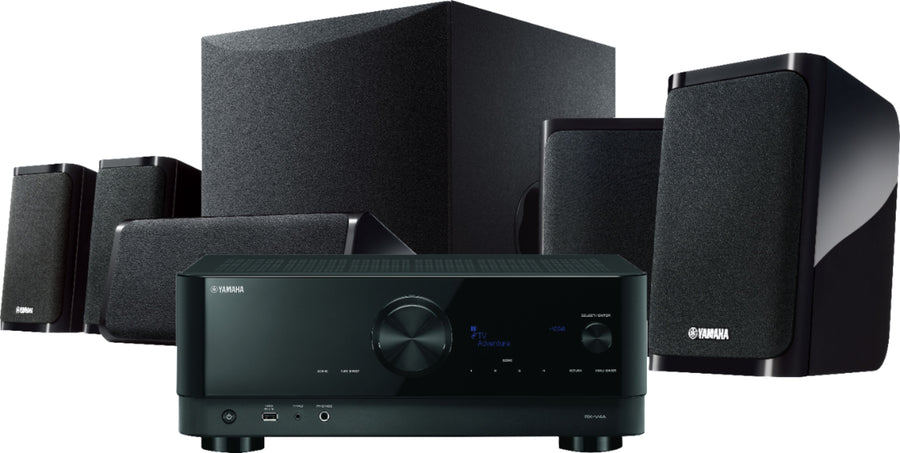 Yamaha - YHT-5960 Premium All-in-One Home Theater System with 8K HDMI and Wi-Fi - Black_0