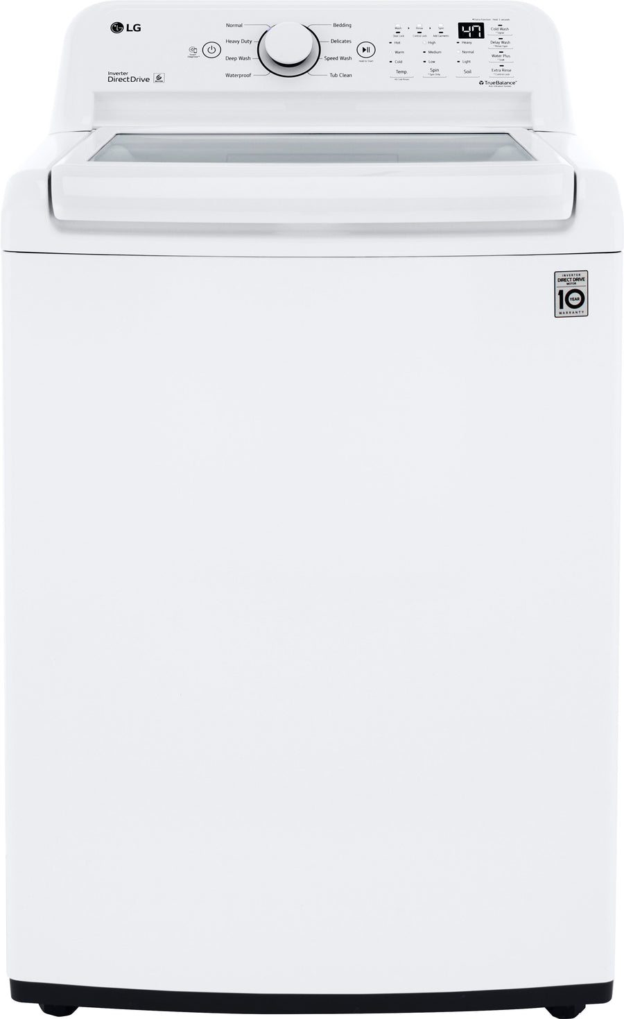 LG - 4.5 Cu. Ft. Smart Top Load Washer with Vibration Reduction and TurboDrum Technology - White_0