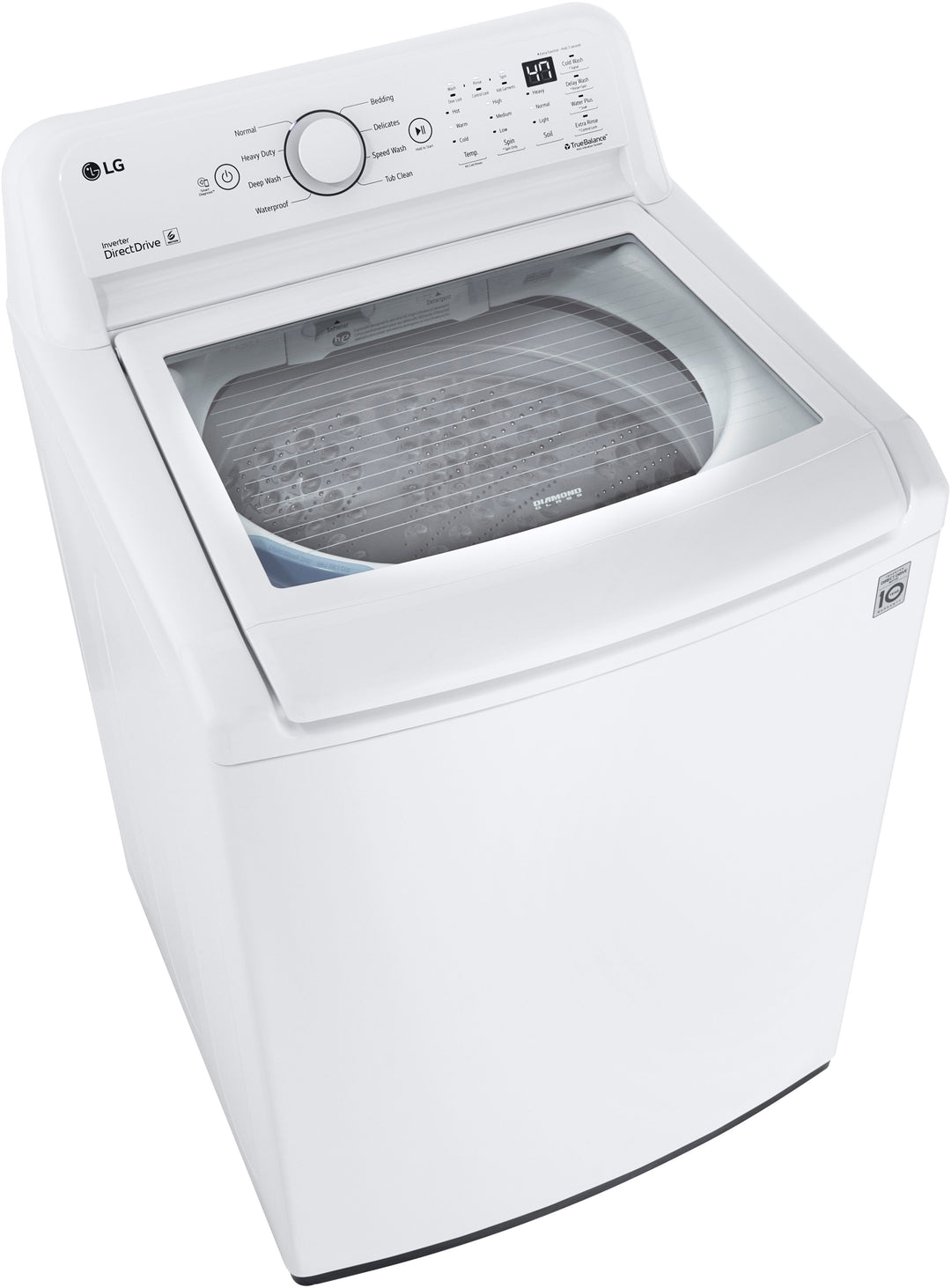 LG - 4.5 Cu. Ft. Smart Top Load Washer with Vibration Reduction and TurboDrum Technology - White_7