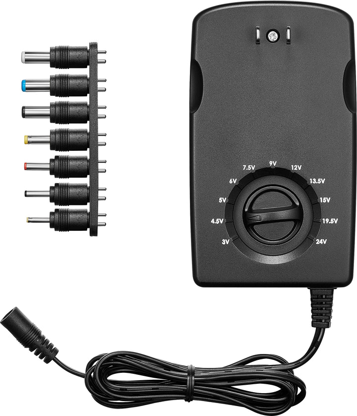 Insignia™ - 3,000 mA 5’ Universal AC Adapter for High-Output Devices - Black_7