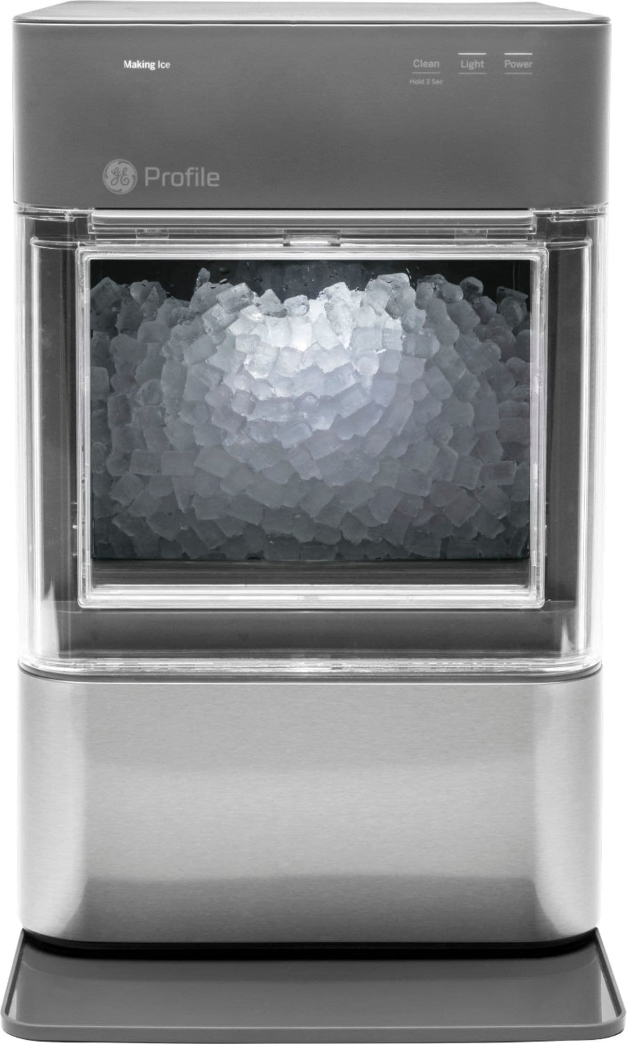 GE Profile - Opal 2.0 24 lb. Portable Ice maker with Nugget Ice Production and Built-In WiFi - Stainless steel_0