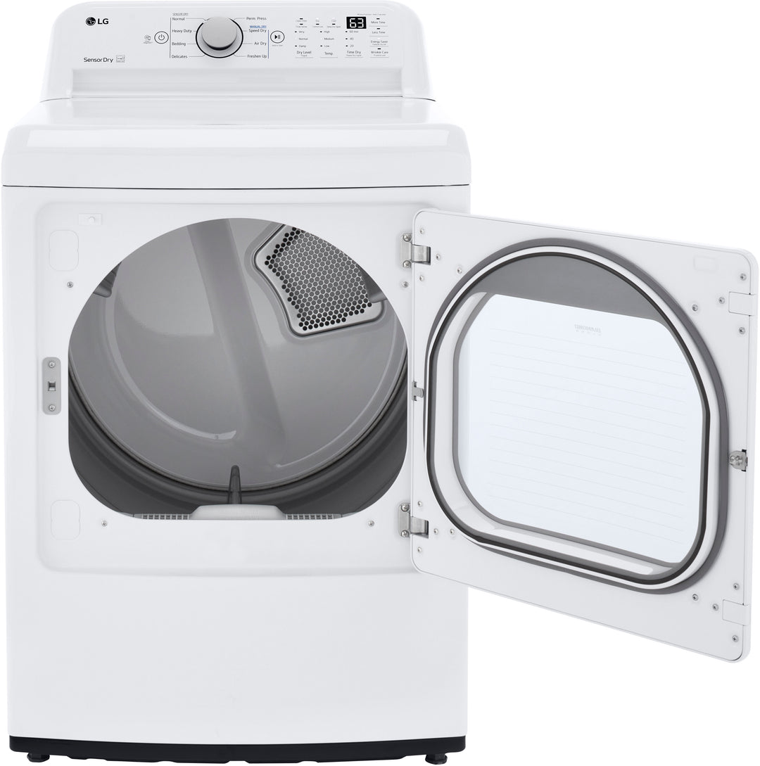 LG - 7.3 Cu Ft Electric Dryer with Sensor Dry - White_6