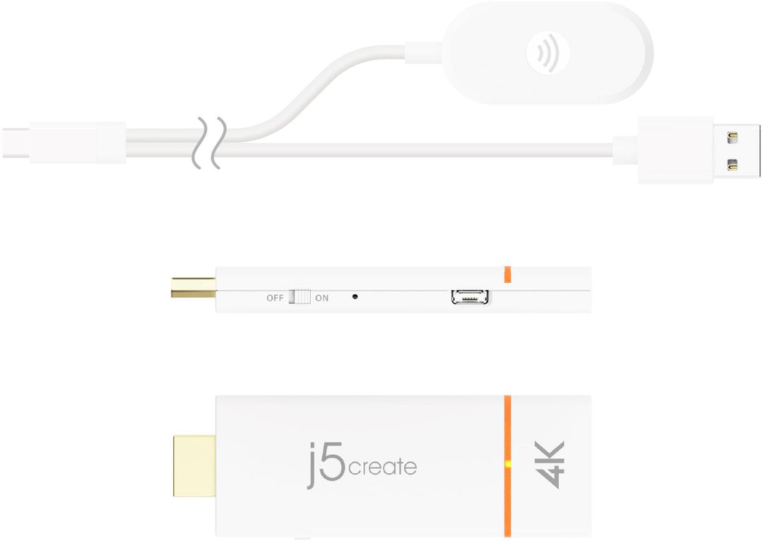 j5create - ScreenCast 4K HDMI™ Wireless Display - White_1