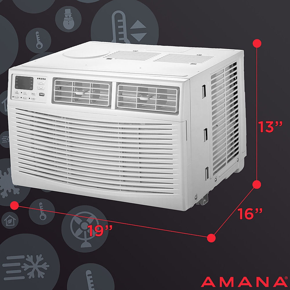 Amana - 250 Sq. Ft. 6,000 BTU Window Air Conditioner - White_8