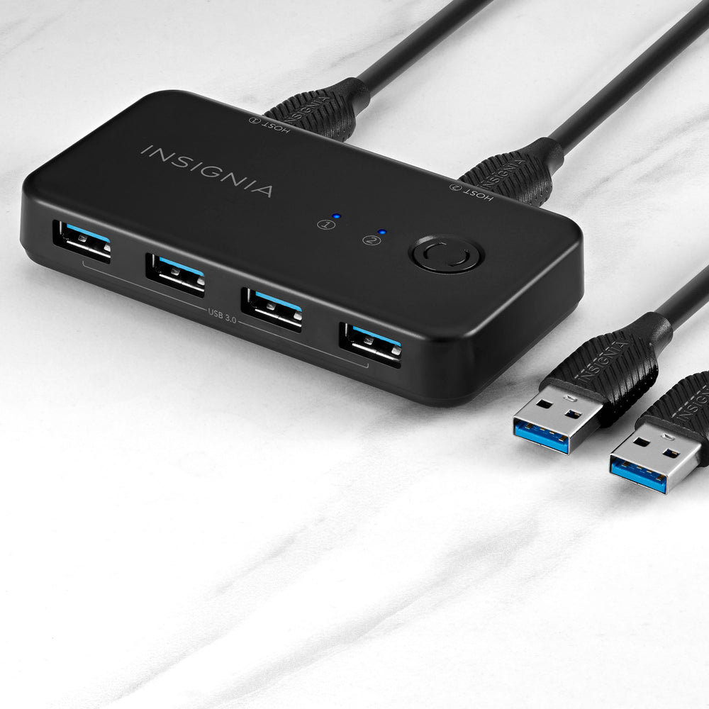 Insignia™ - 4-Port USB 3.0 Hub - Black_1