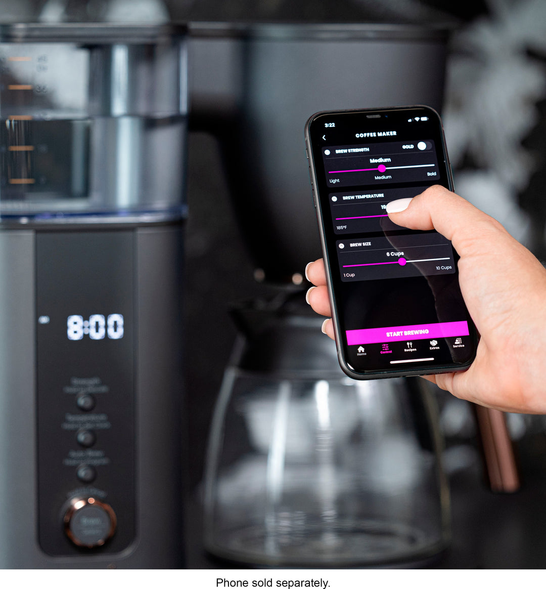 Café - Smart Drip 10-Cup Coffee Maker with WiFi - Matte Black_6