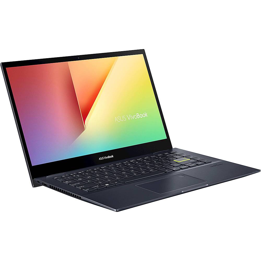 ASUS - VivoBook Flip 14 14" Touch-Screen Laptop - AMD Ryzen 5 - 8GB Memory - 512GB Solid State Drive - Bespoke Black_1