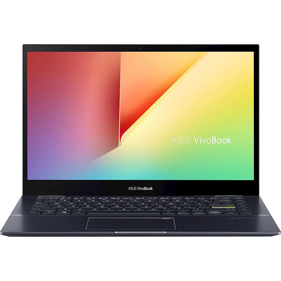 ASUS - VivoBook Flip 14 14" Touch-Screen Laptop - AMD Ryzen 5 - 8GB Memory - 512GB Solid State Drive - Bespoke Black_0