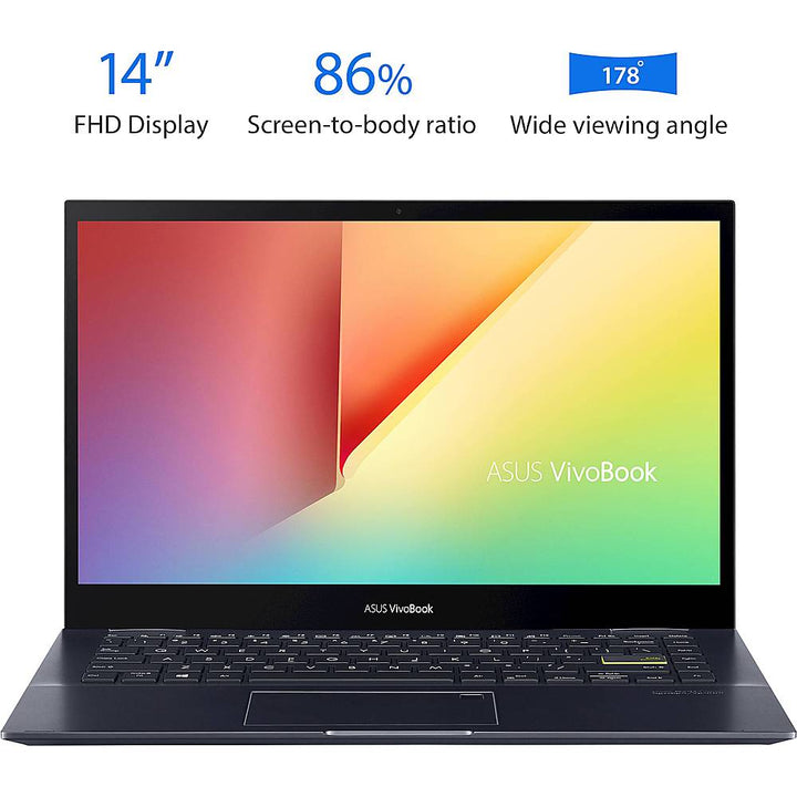 ASUS - VivoBook Flip 14 14" Touch-Screen Laptop - AMD Ryzen 5 - 8GB Memory - 512GB Solid State Drive - Bespoke Black_28