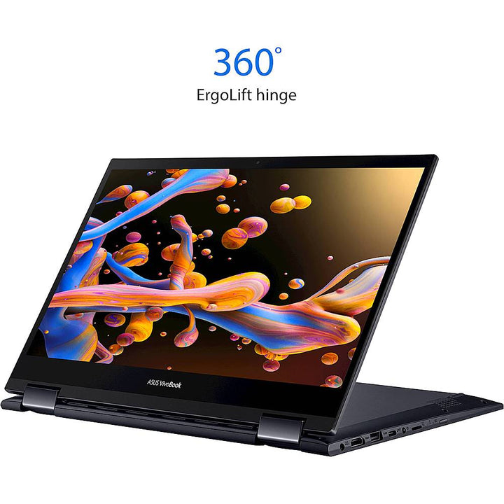 ASUS - VivoBook Flip 14 14" Touch-Screen Laptop - AMD Ryzen 5 - 8GB Memory - 512GB Solid State Drive - Bespoke Black_14