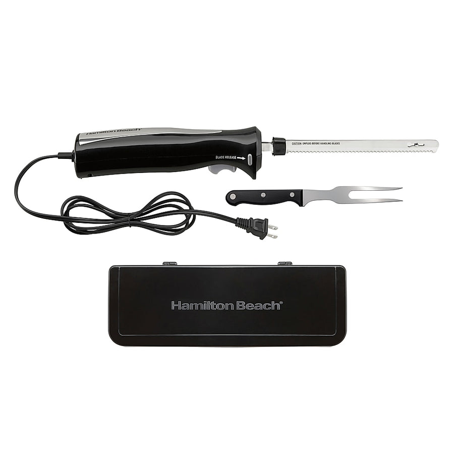 Hamilton Beach - Electric Knife Set with Storage Case - BLACK_0