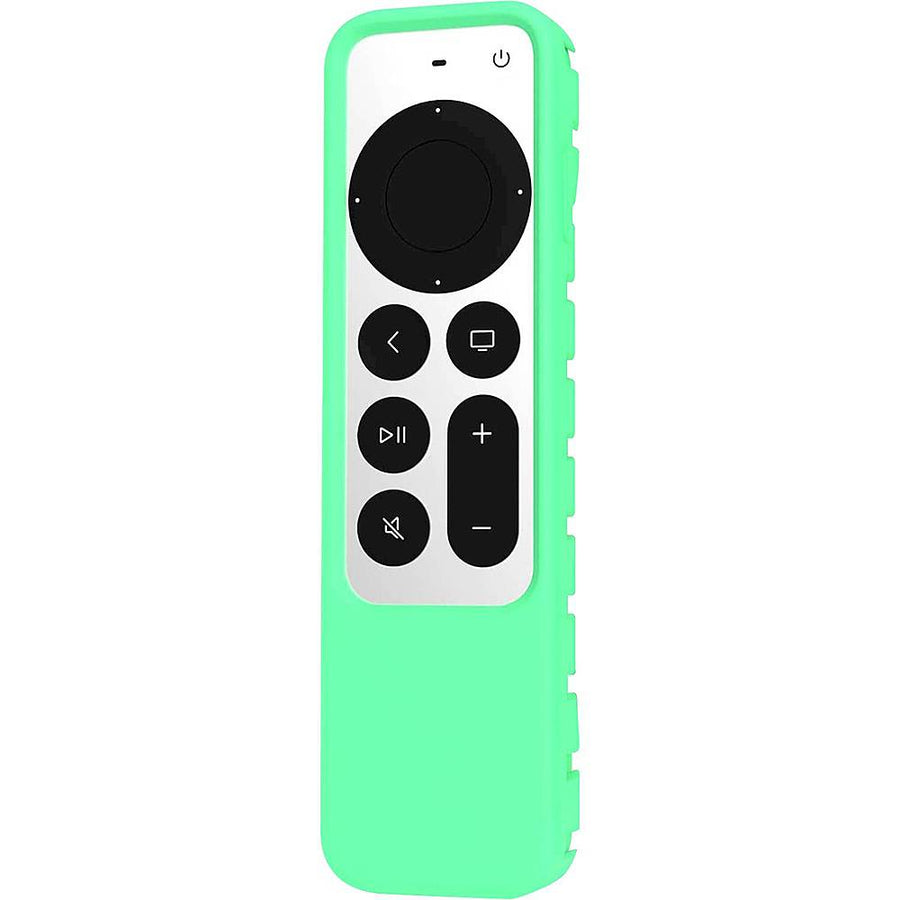 SaharaCase - Apple TV 4K Remote Silicone Case for Apple AirTag - Green Glow_0