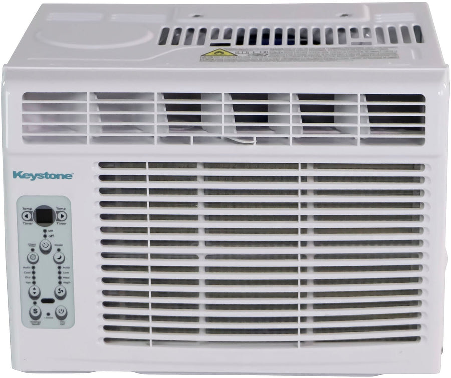 Keystone - 150 Sq. Ft. 5,000 BTU Window Air Conditioner with Follow Me LCD Remote Control - White_0