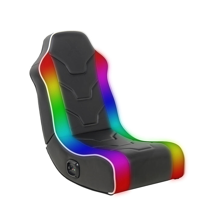 X Rocker - Chimera RGB 2.0 Bluetooth Floor Rocker Gaming Chair - Black/White w/SMD_1