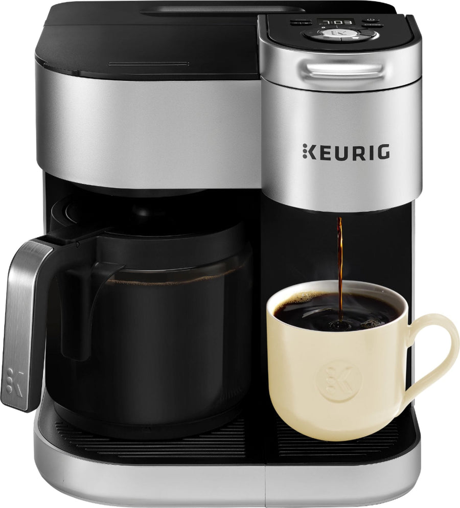 Keurig - K Duo Special Edition Single Serve K-Cup Pod Coffee Maker - Silver_0