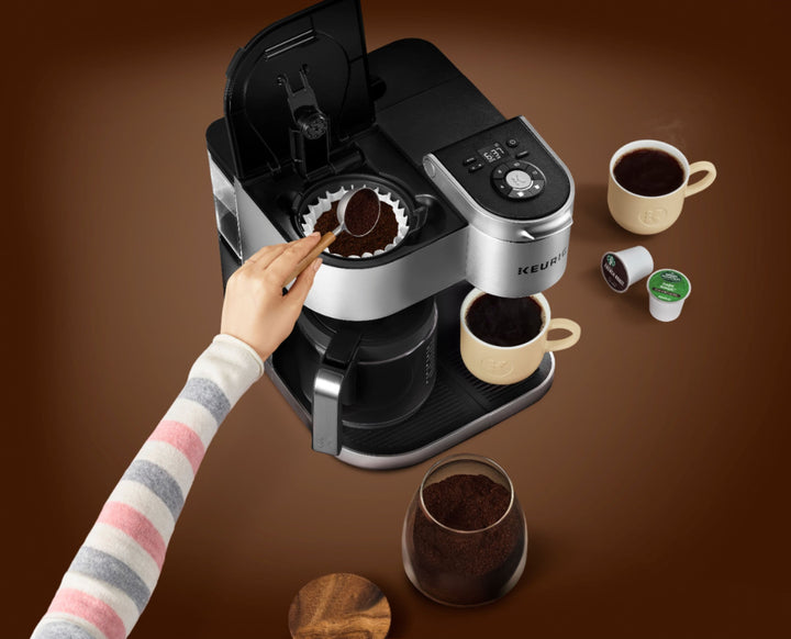 Keurig - K Duo Special Edition Single Serve K-Cup Pod Coffee Maker - Silver_2