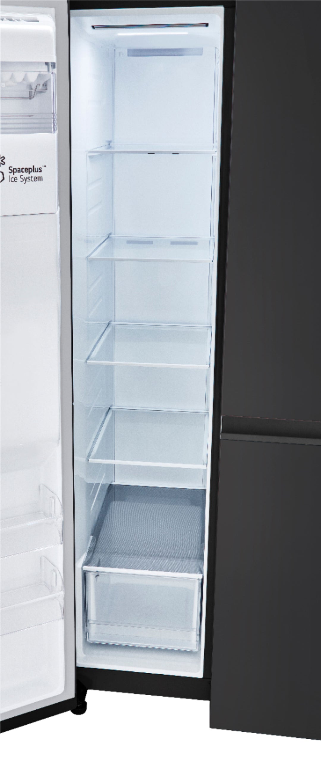 LG - 27.2 cu ft Side by Side Refrigerator with SpacePlus Ice - Smooth black_16