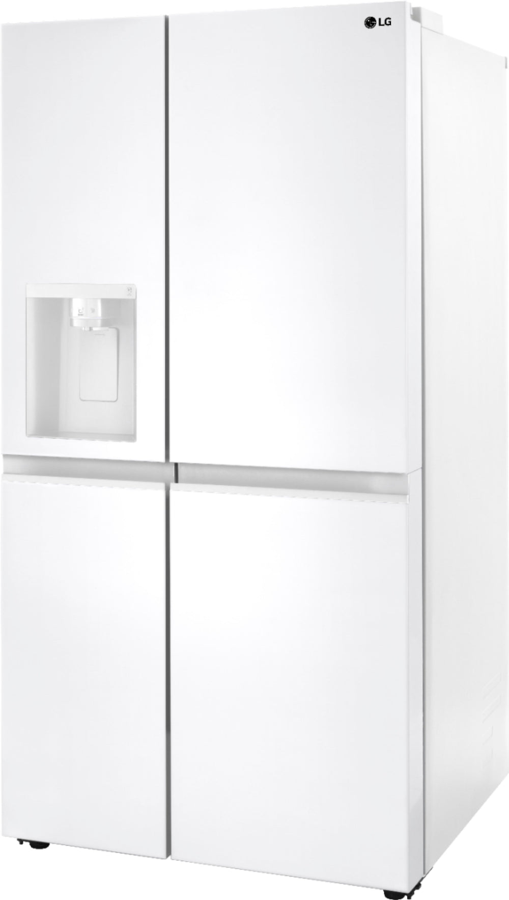 LG - 27.2 cu ft Side by Side Refrigerator with SpacePlus Ice - Smooth white_1