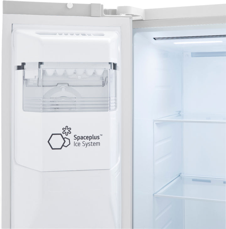 LG - 27.2 cu ft Side by Side Refrigerator with SpacePlus Ice - Smooth white_4
