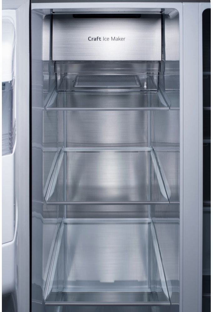 LG - 27.1 cu ft Side by Side Refrigerator with Door in Door, Craft Ice, and Smart Wi-Fi - Stainless steel_2