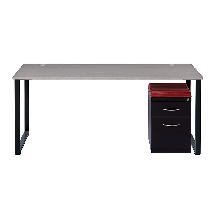 Hirsh 60"x24" Open Desk for Commercial Office or Home Office - Black / Gray Elm_6