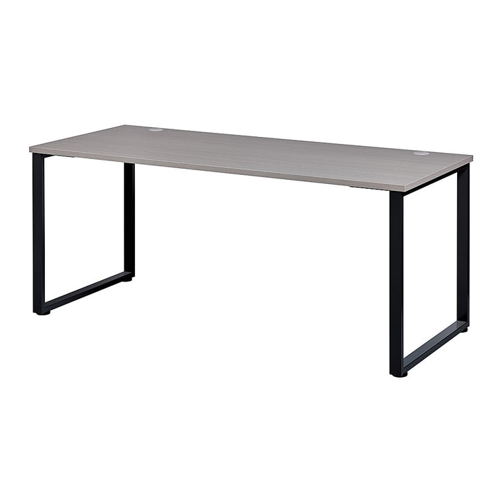 Hirsh 60"x24" Open Desk for Commercial Office or Home Office - Black / Gray Elm_4