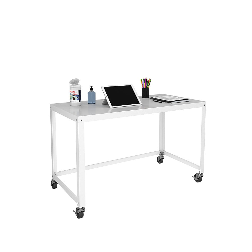 Hirsh - Ready-to-assemble 48-inch Wide Mobile Metal Desk - White_4