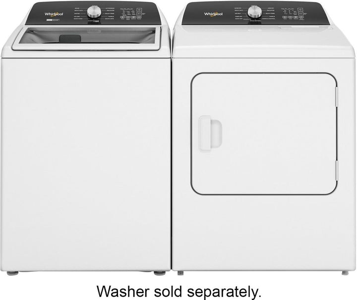 Whirlpool - 7.0 Cu. Ft. Electric Dryer with Steam and Moisture Sensing - White_10