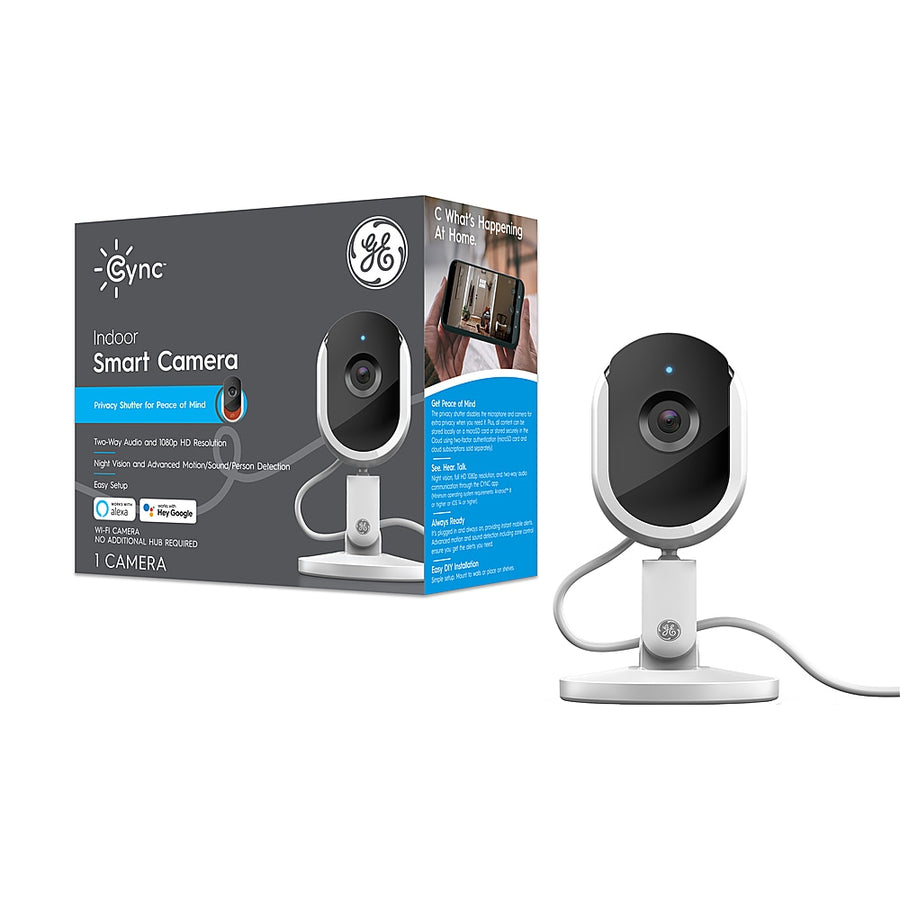 General Electric - Cync Smart Indoor Camera - White_0