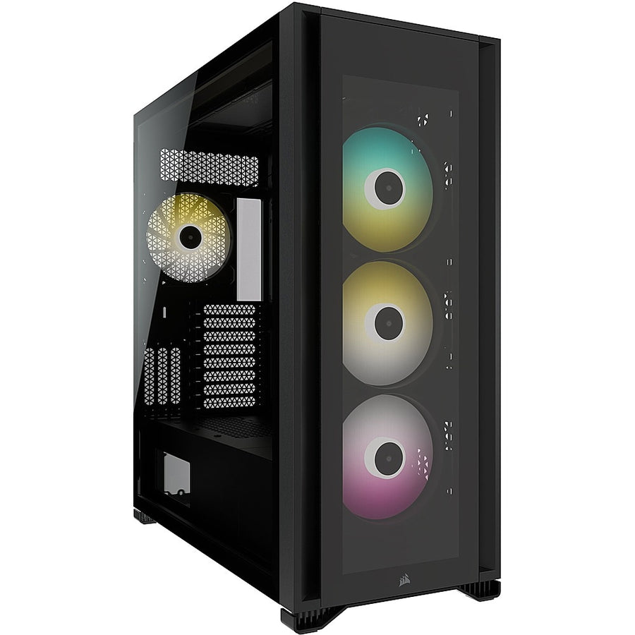 CORSAIR - iCUE 7000X RGB ATX/Mini ITX/Micro ATX/EATX Full-tower Case - Black_0