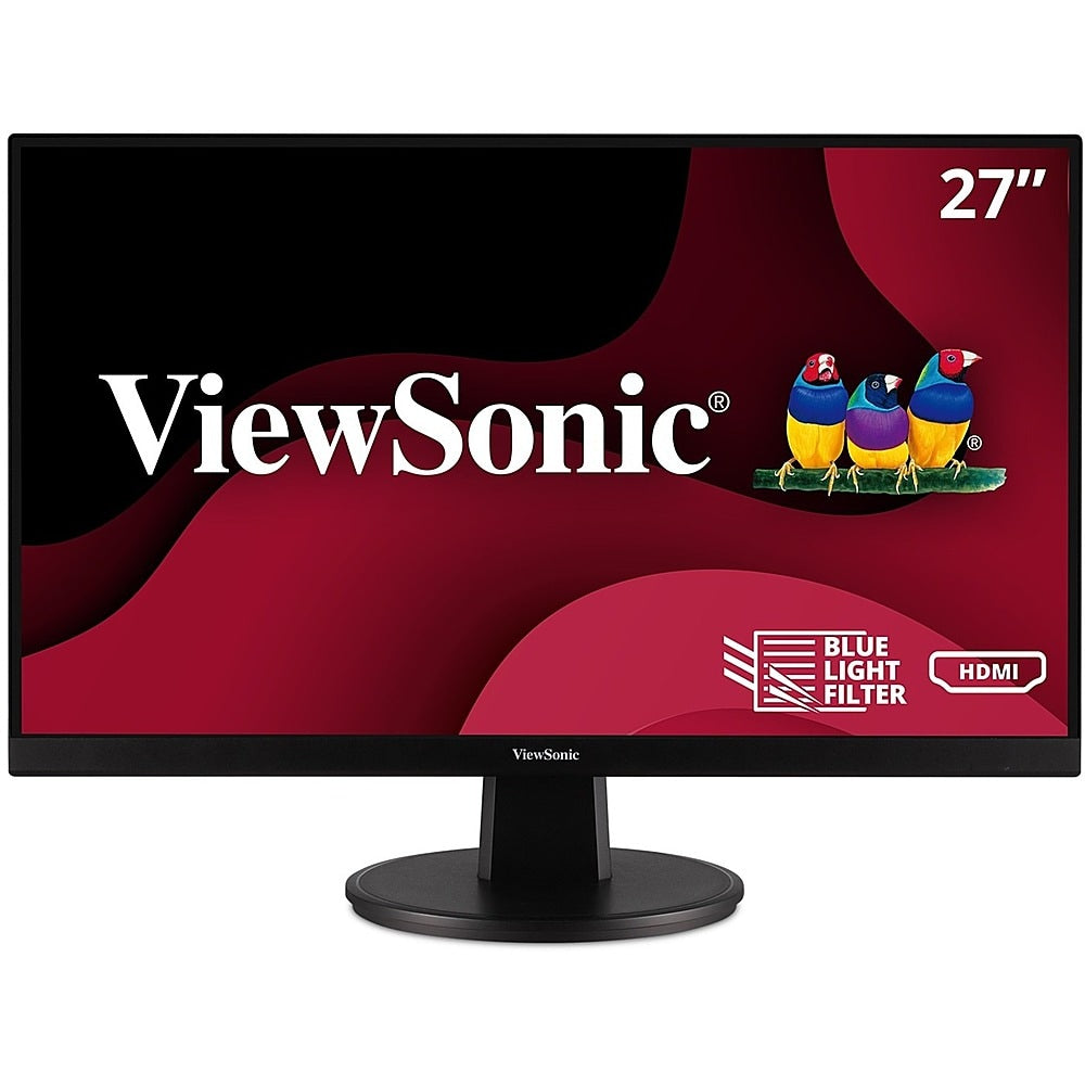 ViewSonic - 27 LCD FHD Monitor (DisplayPort VGA, HDMI) - Black_0