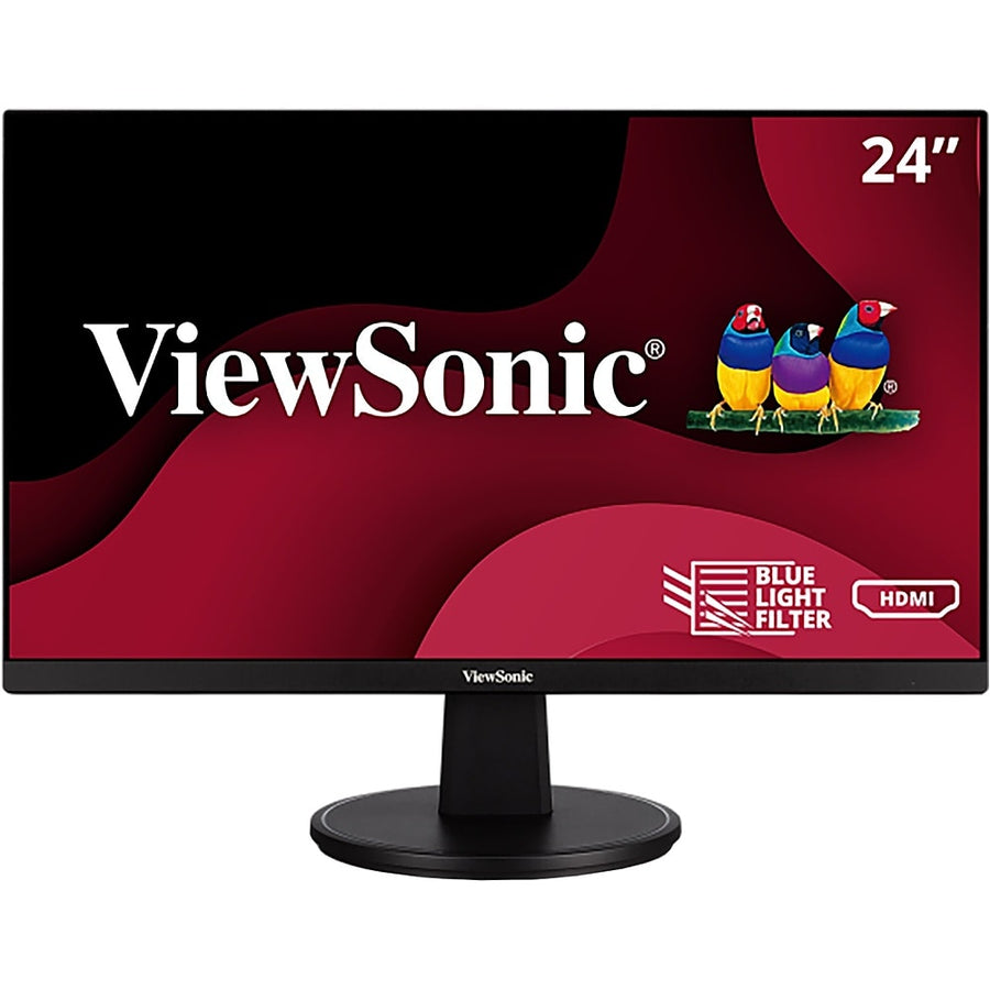 ViewSonic VA2447-MH 24 Inch Full HD 1080p Monitor with Ultra-Thin Bezel, Adaptive Sync, 75Hz, Eye Care, HDMI, VGA_0
