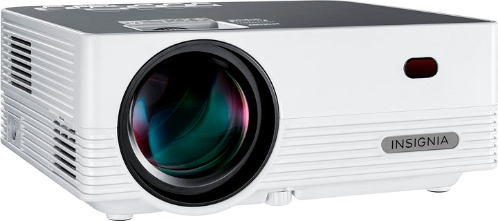 Insignia™ - Complete Outdoor Projector Kit with 91” Folding Screen, Projector, and Speaker - White_6