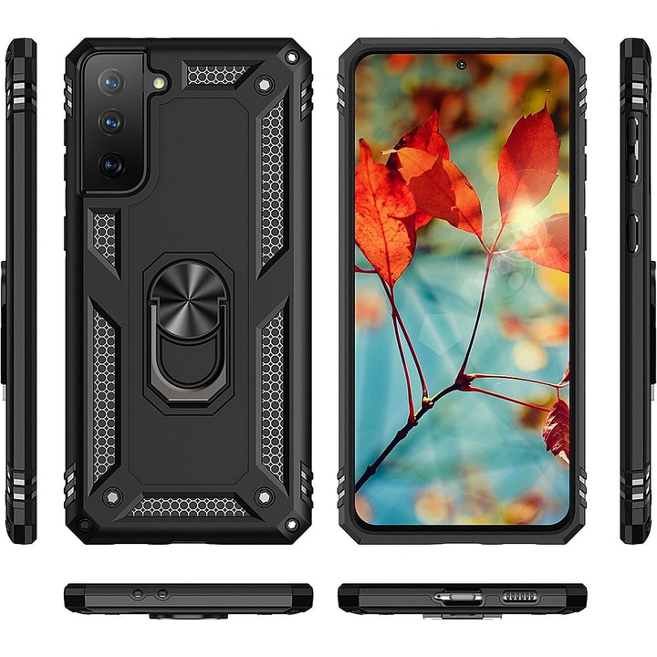 SaharaCase - Military Kickstand Series Case for Samsung Galaxy S21 FE 5G - Black_4