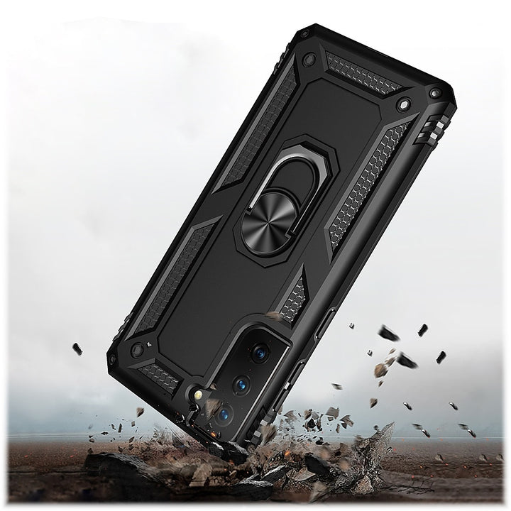 SaharaCase - Military Kickstand Series Case for Samsung Galaxy S21 FE 5G - Black_2