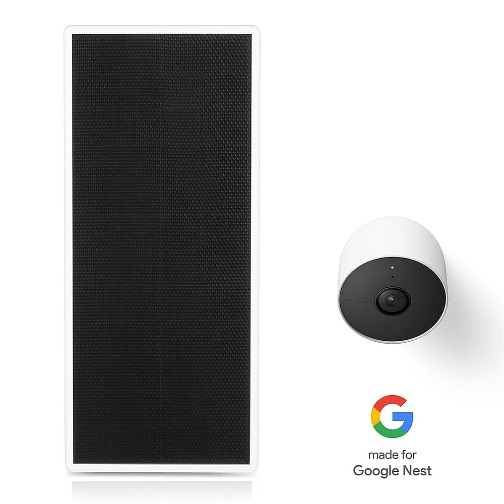 Wasserstein - Google Nest Cam Premium Solar Panel - White_1