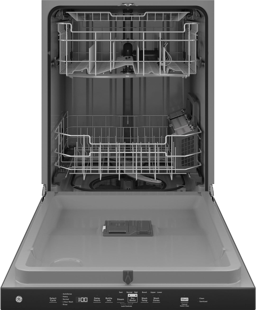GE - Top Control Built-In Dishwasher with 3rd Rack, 50 dBA - Stainless steel_3