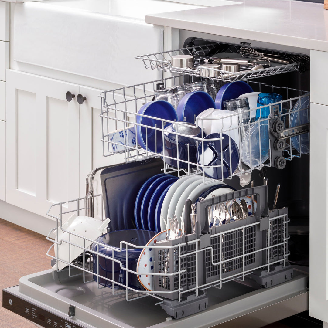 GE - Top Control Built-In Dishwasher with 3rd Rack, 50 dBA - Stainless steel_9